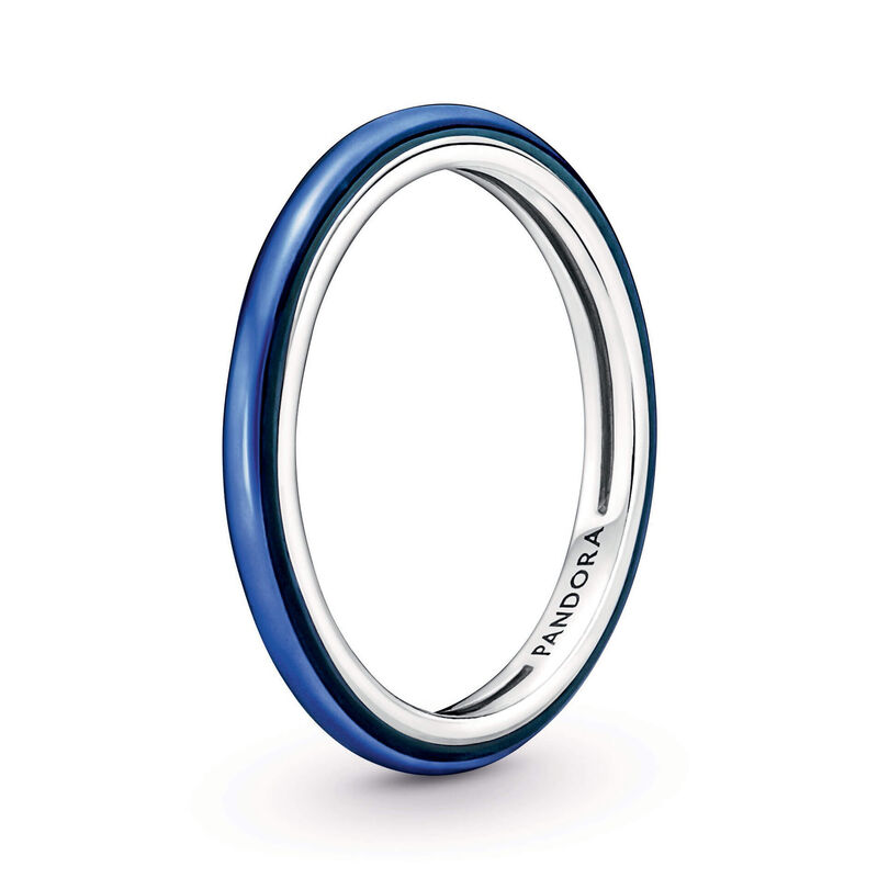 Pandora ME Electric Blue Enamel Ring image number 0