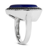 Lisa Bridge Lapis Lazuli & Black Sapphire Ring