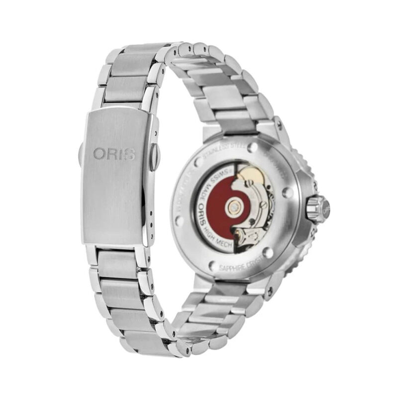 Oris Aquis Date Pink Mother of Pear Dial Watch, 36.5mm image number 4