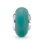Pandora Matte Green Murano Glass Charm