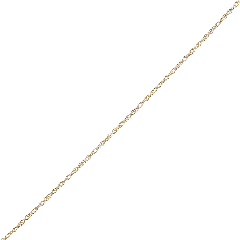 Pear Shaped Blue Topaz Pendant Necklace with Diamond Accents, 1/10 Carat Total Weight, 14K Yellow Gold image number 2