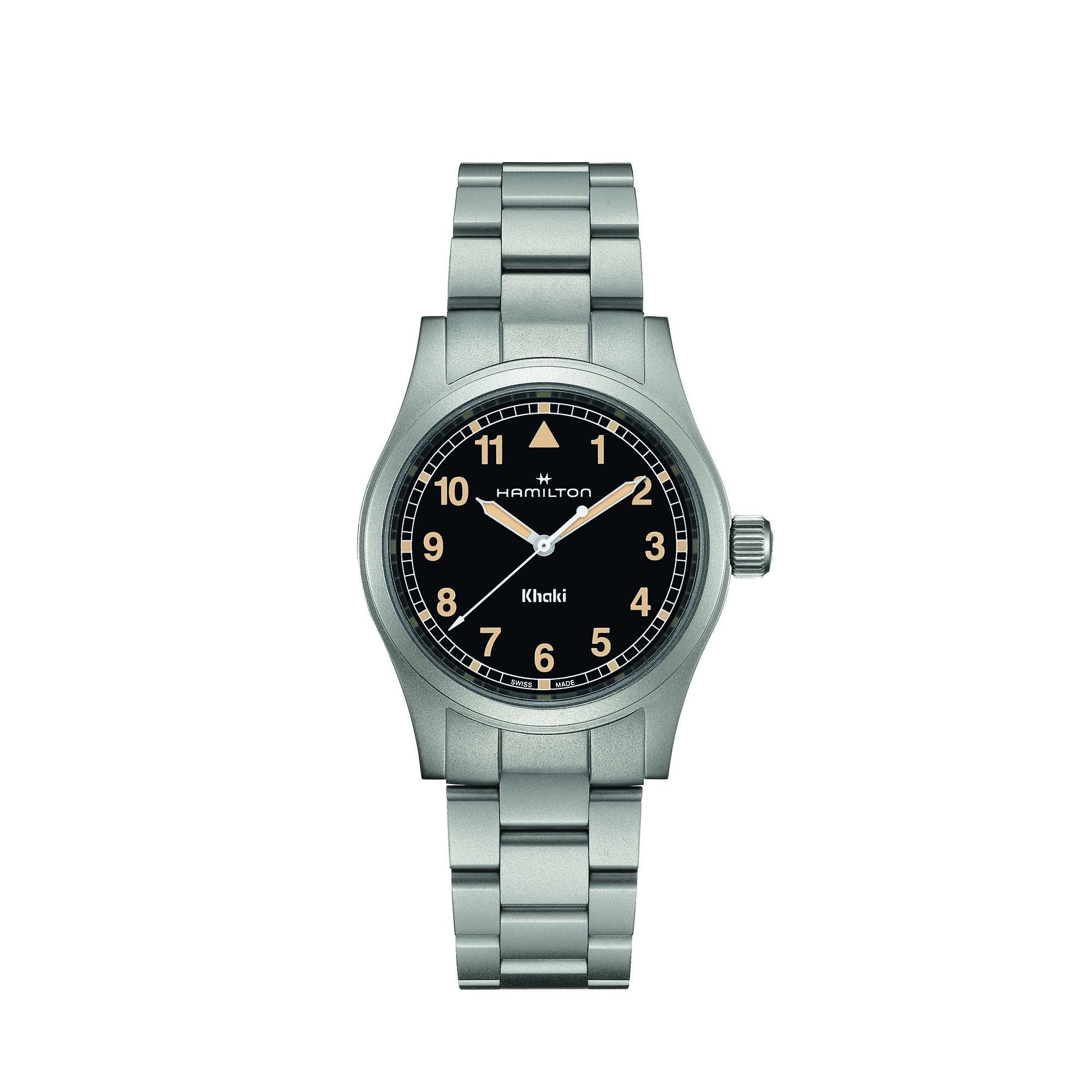 Hamilton Khaki Field Quartz Watch Black Dial, 38mm