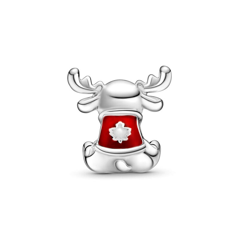 Pandora Canada Moose Maple Leaf Charm image number 2