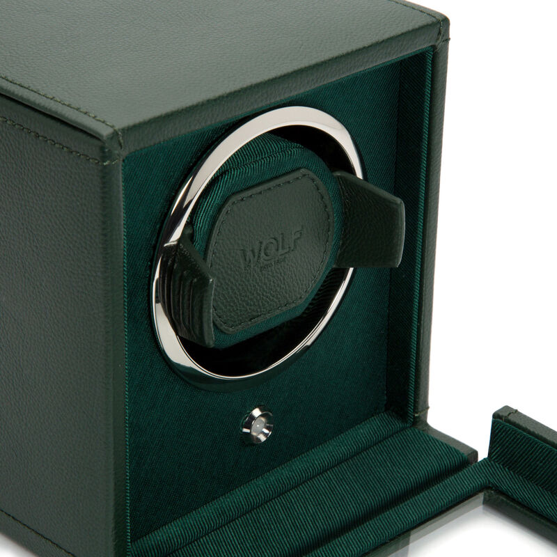 WOLF Cub Single Watch Winder With Green Cover image number 3