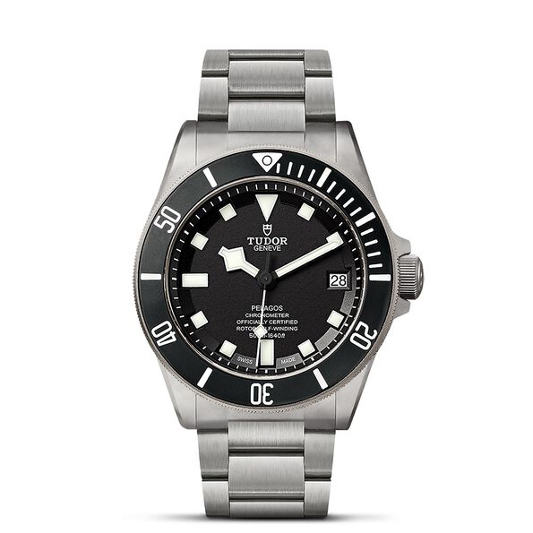 TUDOR Pelagos Watch, Steel Case Black Dial Steel Bracelet, 42mm