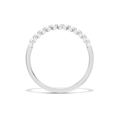 Classic Round Diamond Anniversary Band, &frac14; Carat Total Weight, 14K White Gold