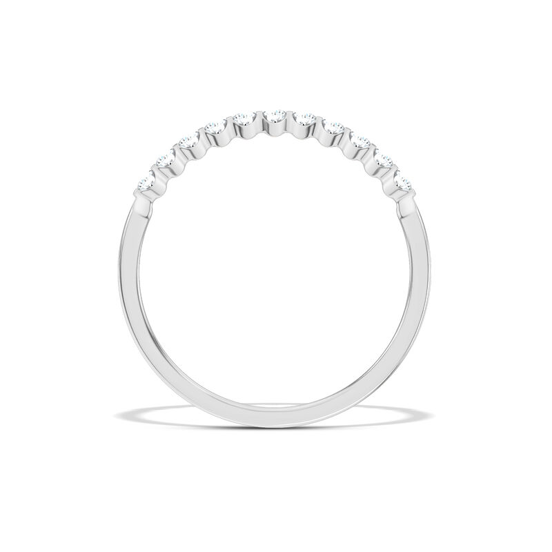 Classic Round Diamond Anniversary Band, &frac14; Carat Total Weight, 14K White Gold image number 1