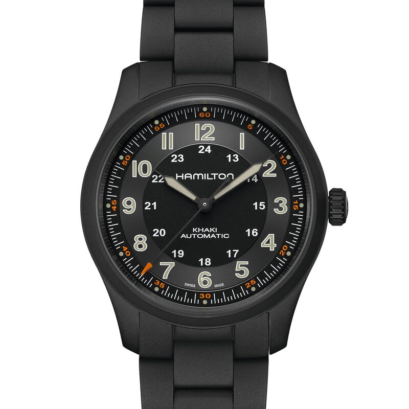 Hamilton Khaki Field Titanium Auto Black Dial Watch, 38mm image number 0