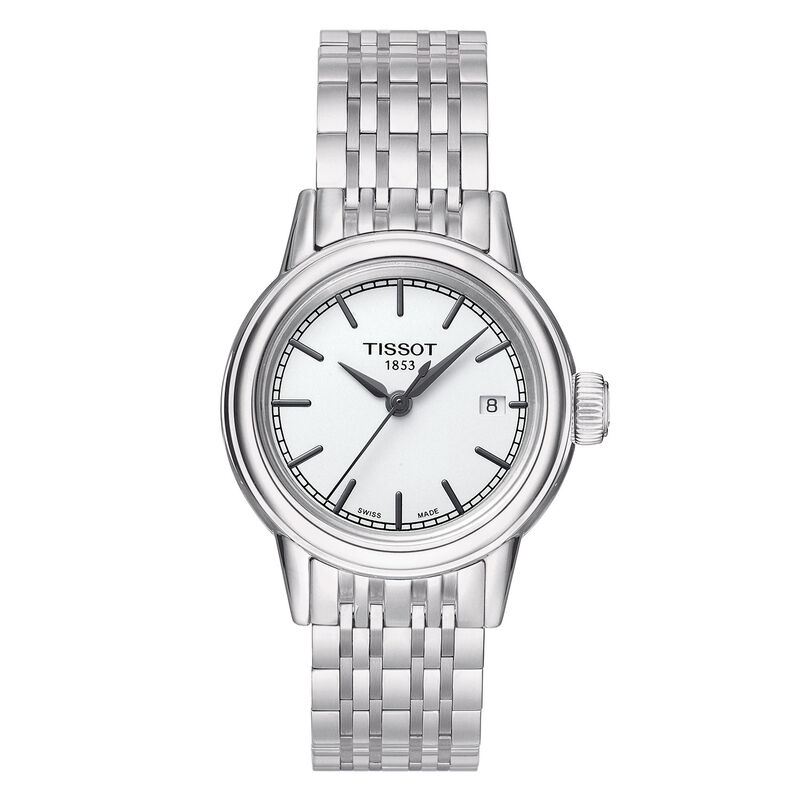 Tissot Carson Lady White Dial Steel Quartz Watch, 29.5mm image number 1