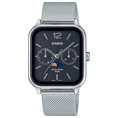 Casio Black Dial Watch, 34mm x 44.5mm