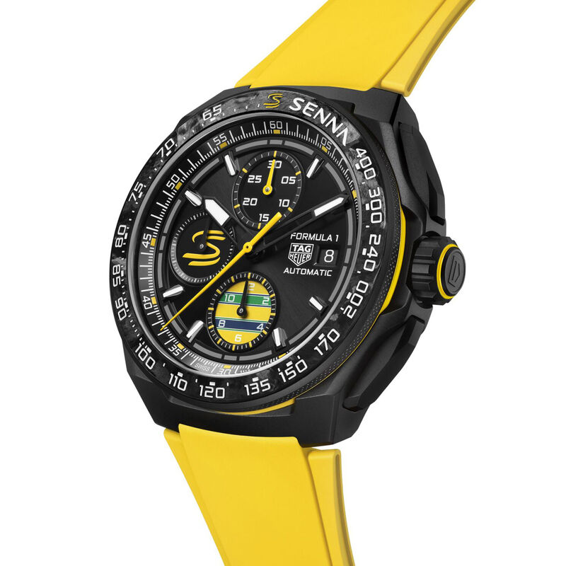 TAG Heuer Formula 1 Chronograph x Senna Black Dial Watch, 44mm image number 1