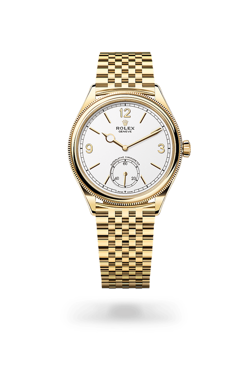 rolex 1908 in 18 ct yellow gold, m52508-0008 - ben bridge