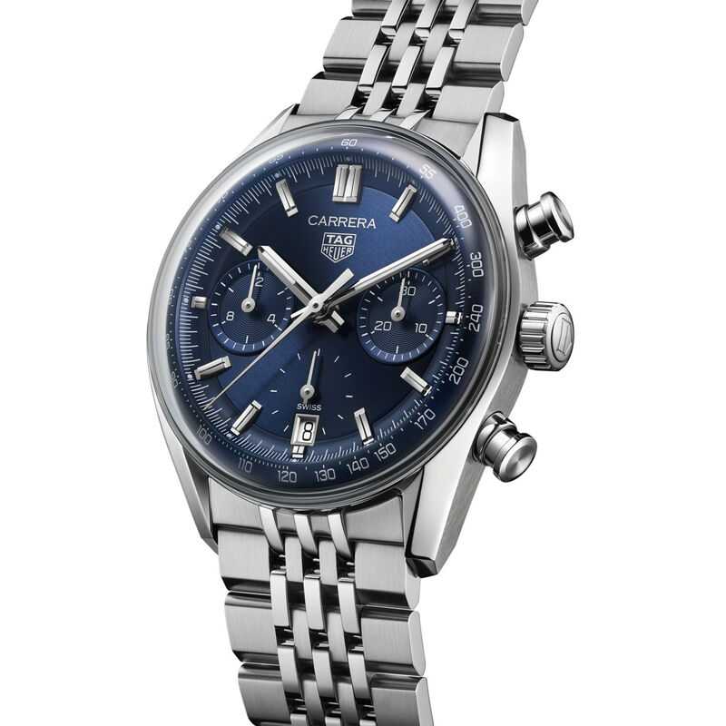 TAG Heuer Carrera Chronograph Blue Dial Watch, 39mm image number 1