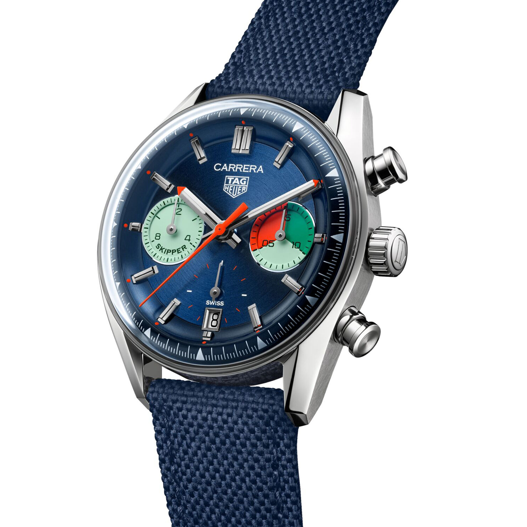 TAG Heuer Carrera Chronograph Skipper Blue Dial Watch, 39mm