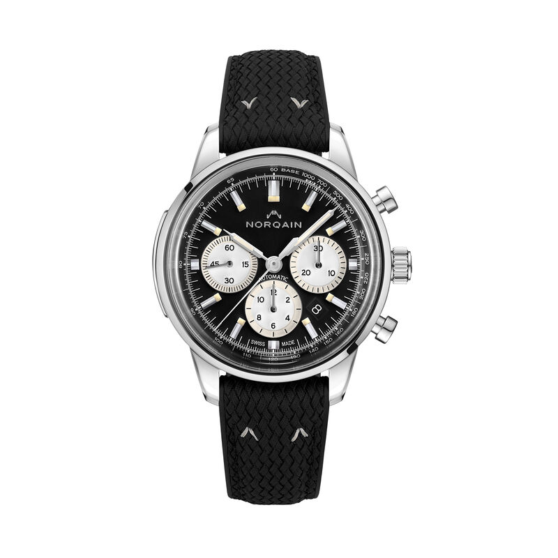NORQAIN Freedom 60 Chrono Black Dial Watch, 43mm image number 0