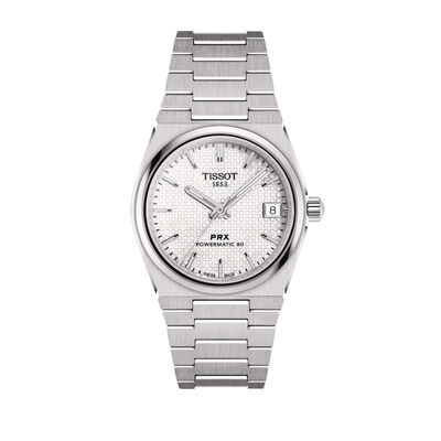 TISSOT PRX White Dial Watch, 35mm