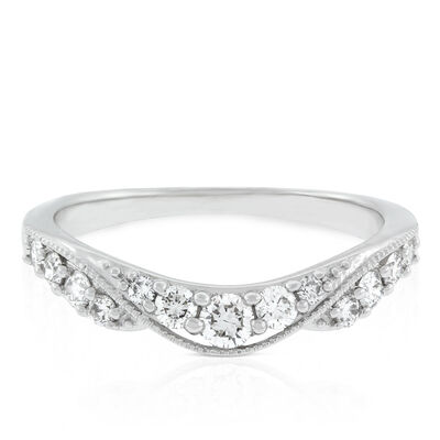 Diamond Contour Band 14K