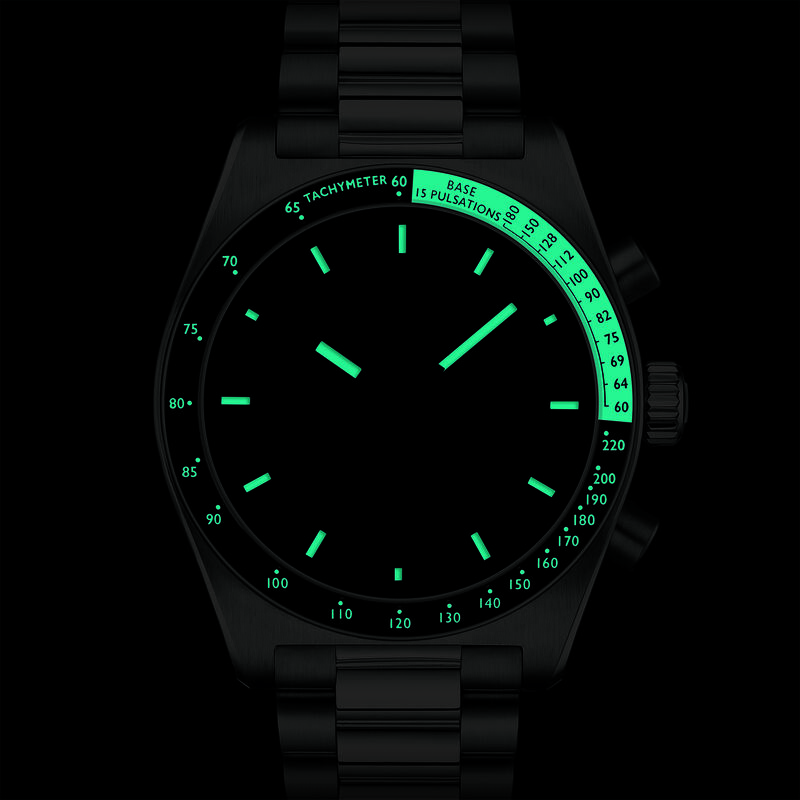 TISSOT PR516 Chronograph Black Dial Watch, 40mm image number 4