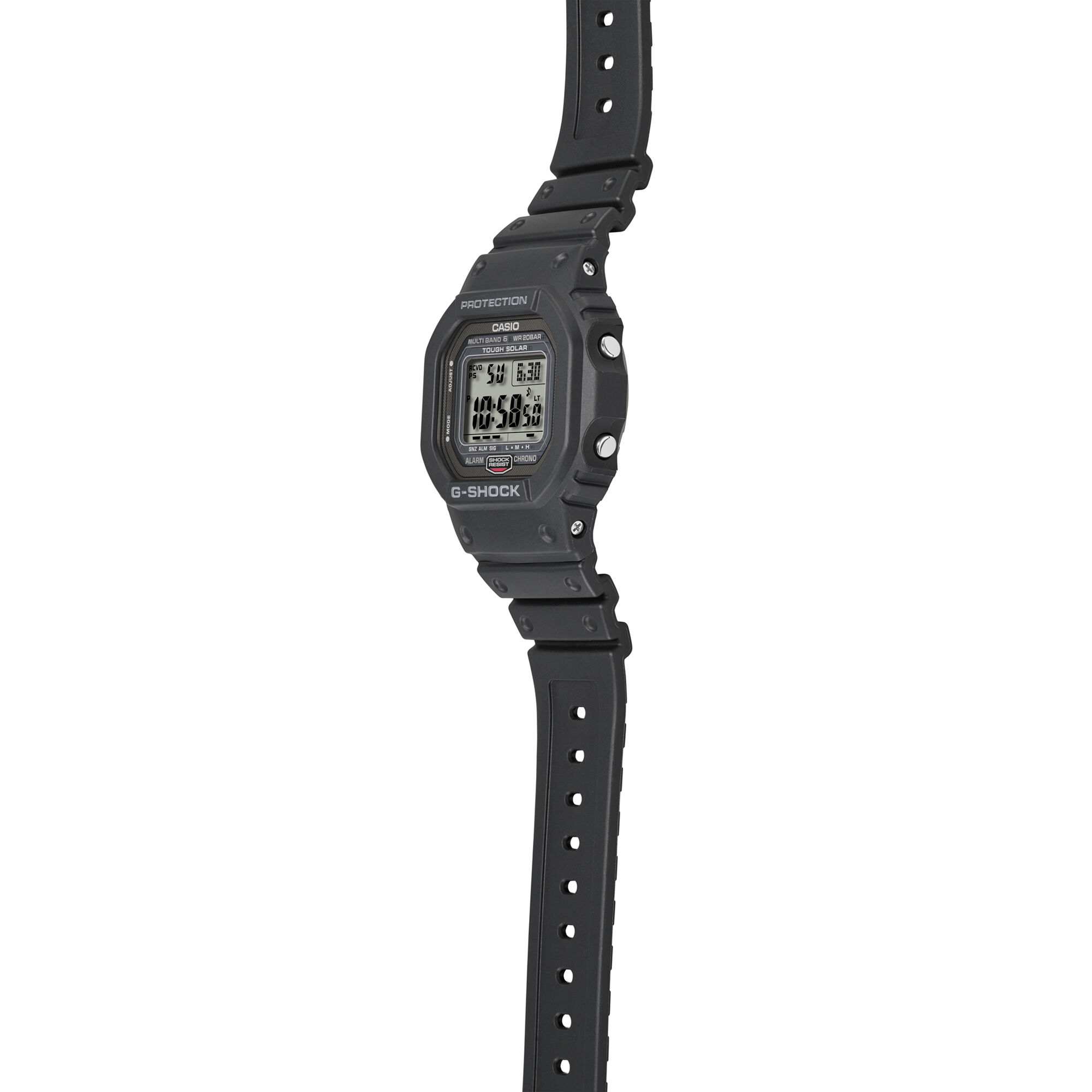 G-Shock 5600 Series Digital Gray Dial Watch, 48.9mm x 42.8mm
