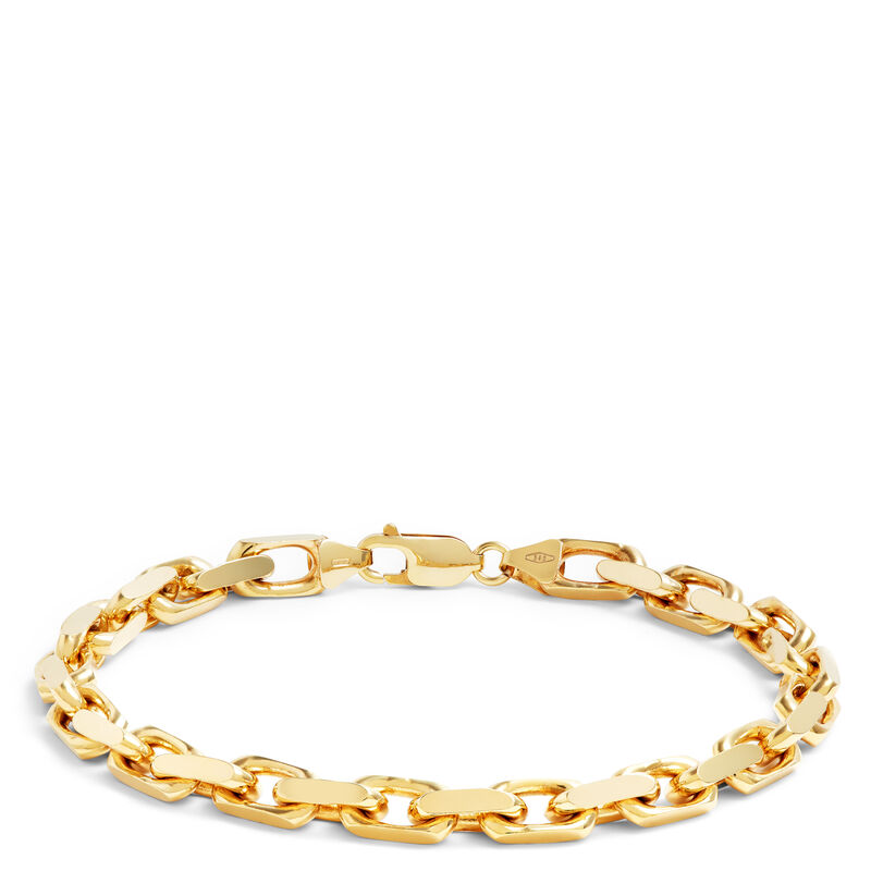 Toscano 9-Inch Forzata Link Bracelet, 14k Yellow Gold image number 0