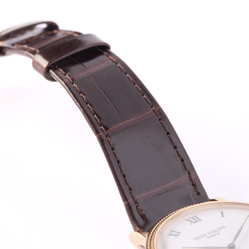 Pre-Owned Patek Philippe Calatrava White Dial Watch, 34mm image number 3