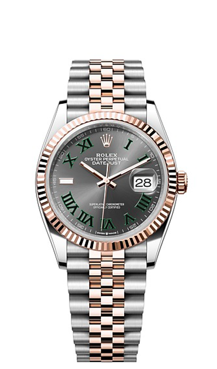 Rolex Datejust 36 Datejust Oyster, 36 mm, Oystersteel and Everose gold - M126231-0029 at Ben Bridge