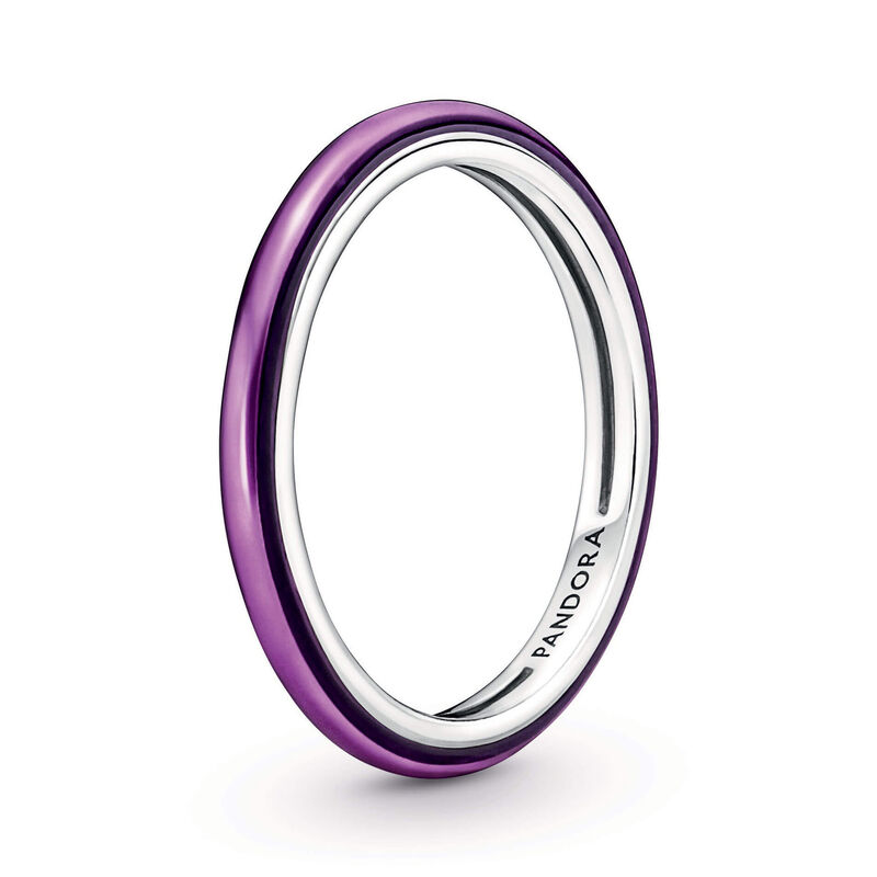 Pandora ME Shocking Purple Enamel Ring image number 0