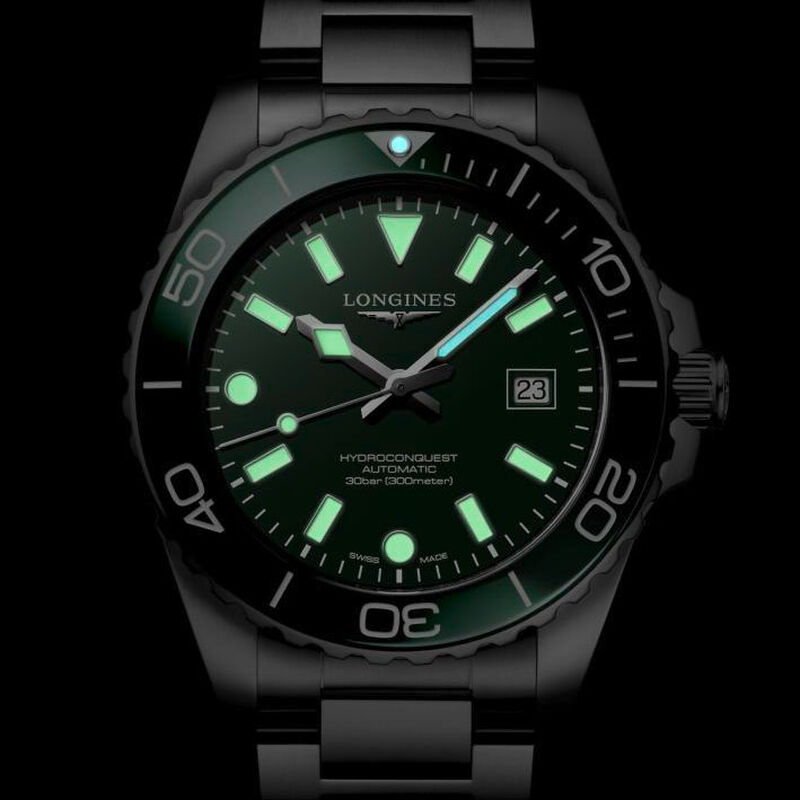 Longines Hydroconquest Green Dial Watch, 42mm image number 4