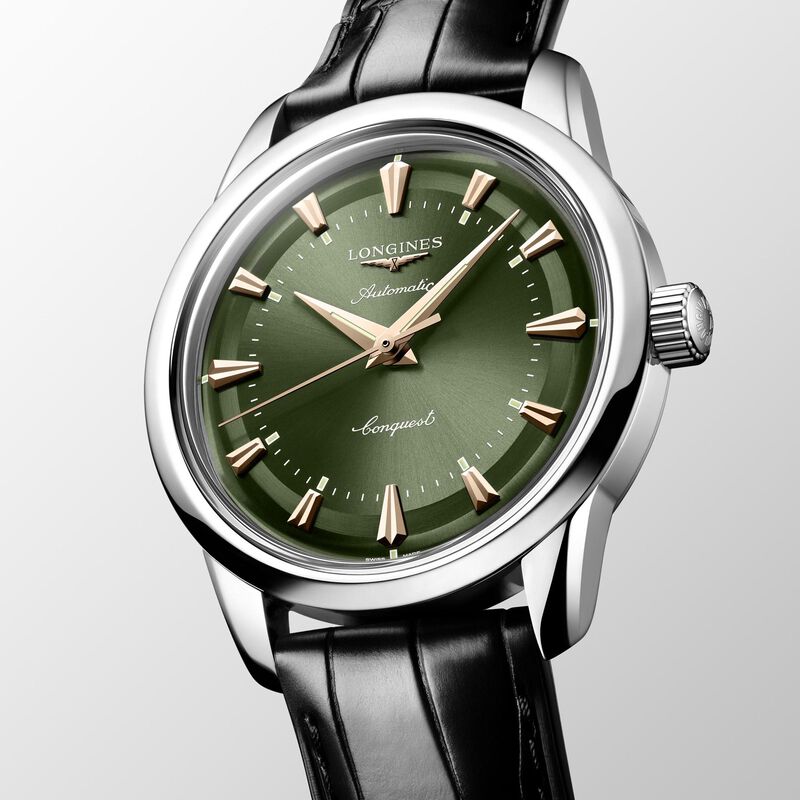 Longines Conquest Heritage Green Dial Watch, 38mm image number 1