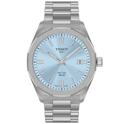 TISSOT PRC 100 Solar Blue Dial Watch, 39mm