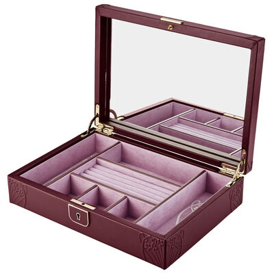 WOLF X LIBERTY Ianthe Medium Jewelry Box - Burgundy