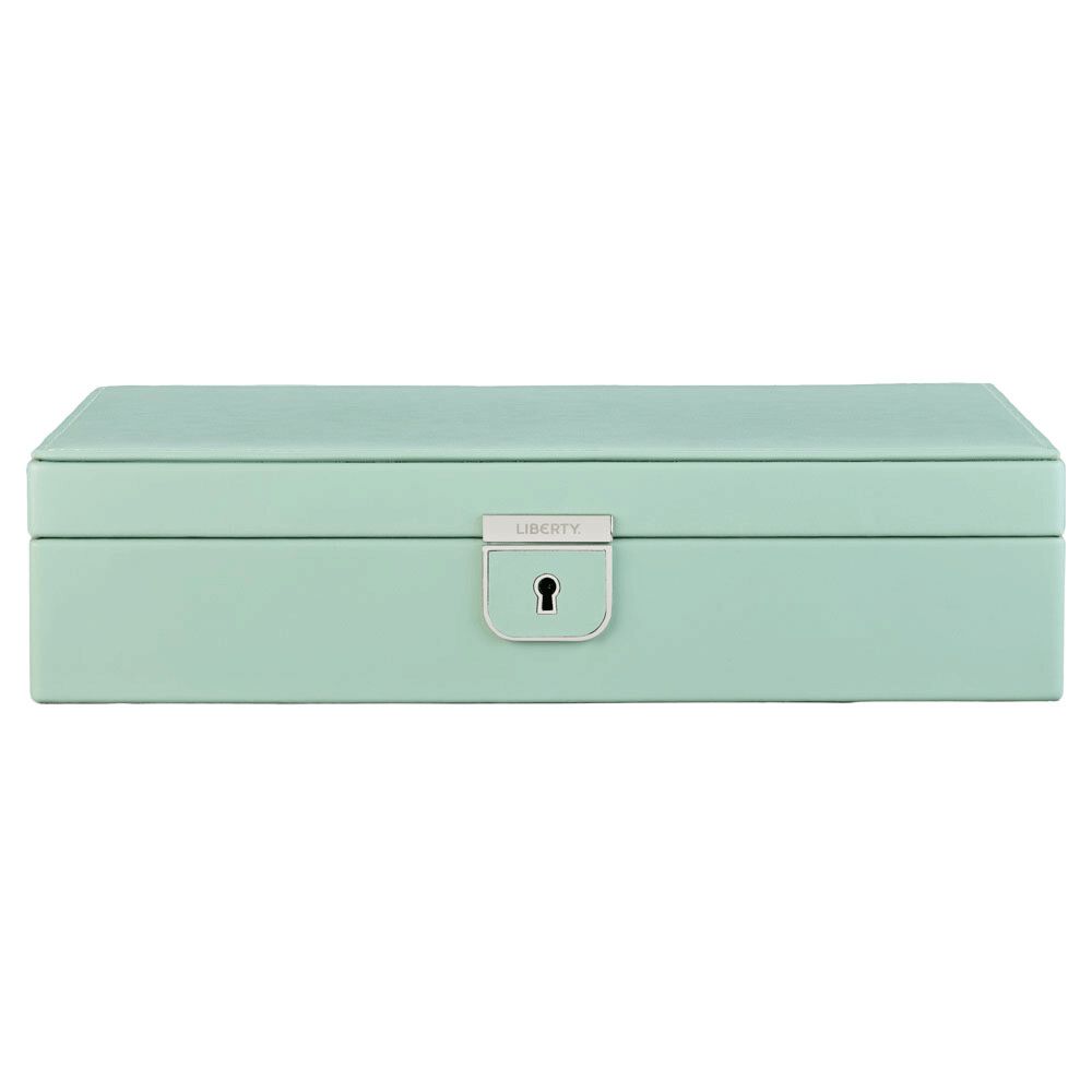 WOLF X LIBERTY Julia Interior Print Medium Jewelry Box - Sage Green