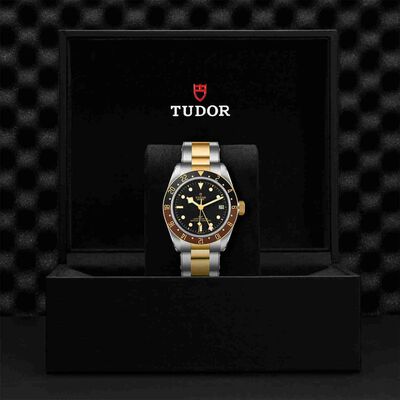 TUDOR Black Bay GMT S&G Watch Black Dial Steel Bracelet, 41mm
