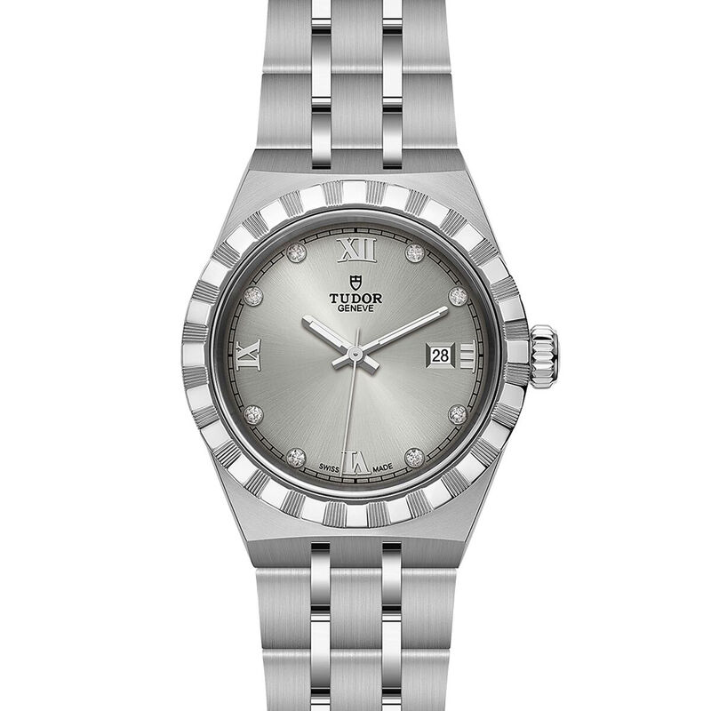 TUDOR Royal Watch Steel Case Silver Dial Steel Bracelet, 28mm image number 1