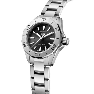 TAG Heuer Aquaracer 200 Black Steel Quartz Watch, 30mm