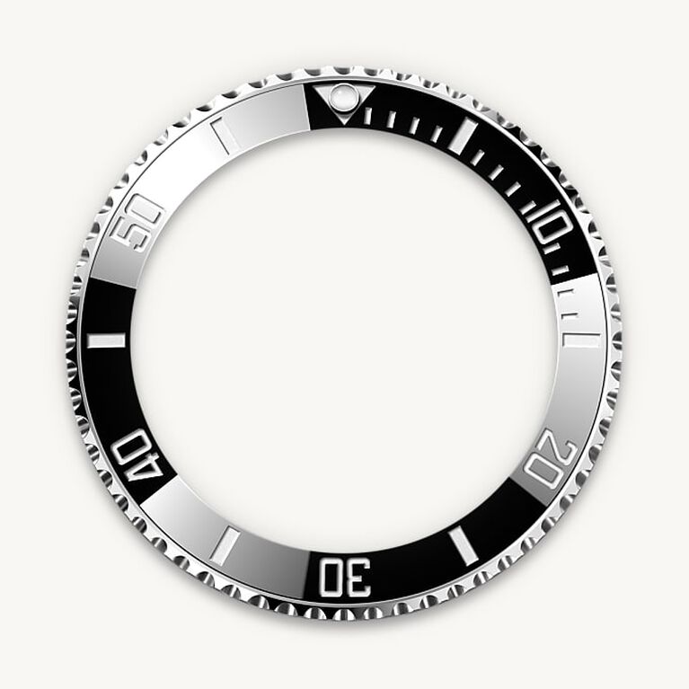 rolex submariner in oystersteel, m124060-0001 - unidirectional rotatable bezel - ben bridge