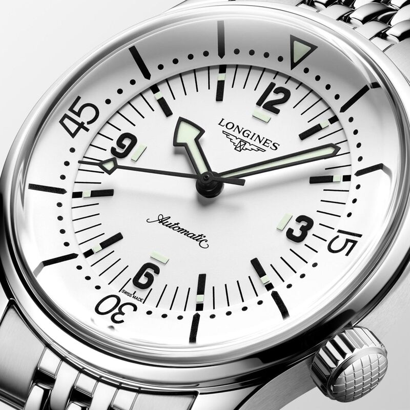 Longines Legend Diver White Dial Watch, 39mm image number 3