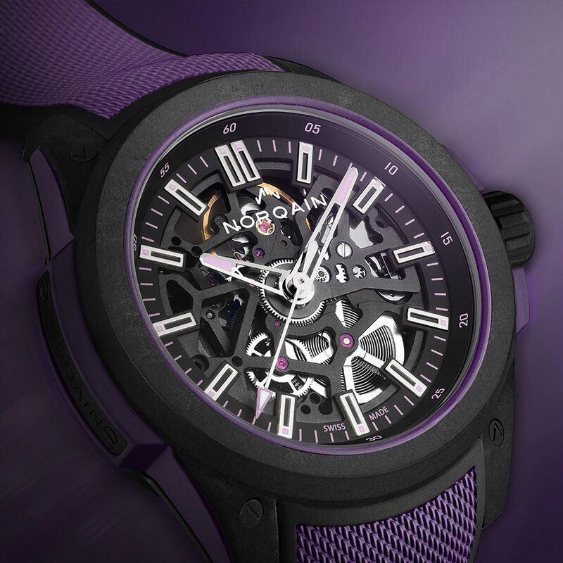 NORQAIN Wild One Skeleton Black Dial Watch, 42mm image number 2