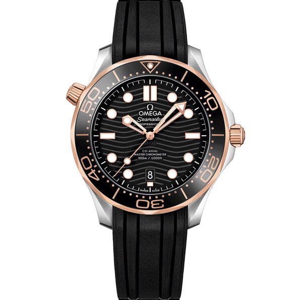 OMEGA Diver 300M Seamaster Steel Black Dial Watch, 42mm