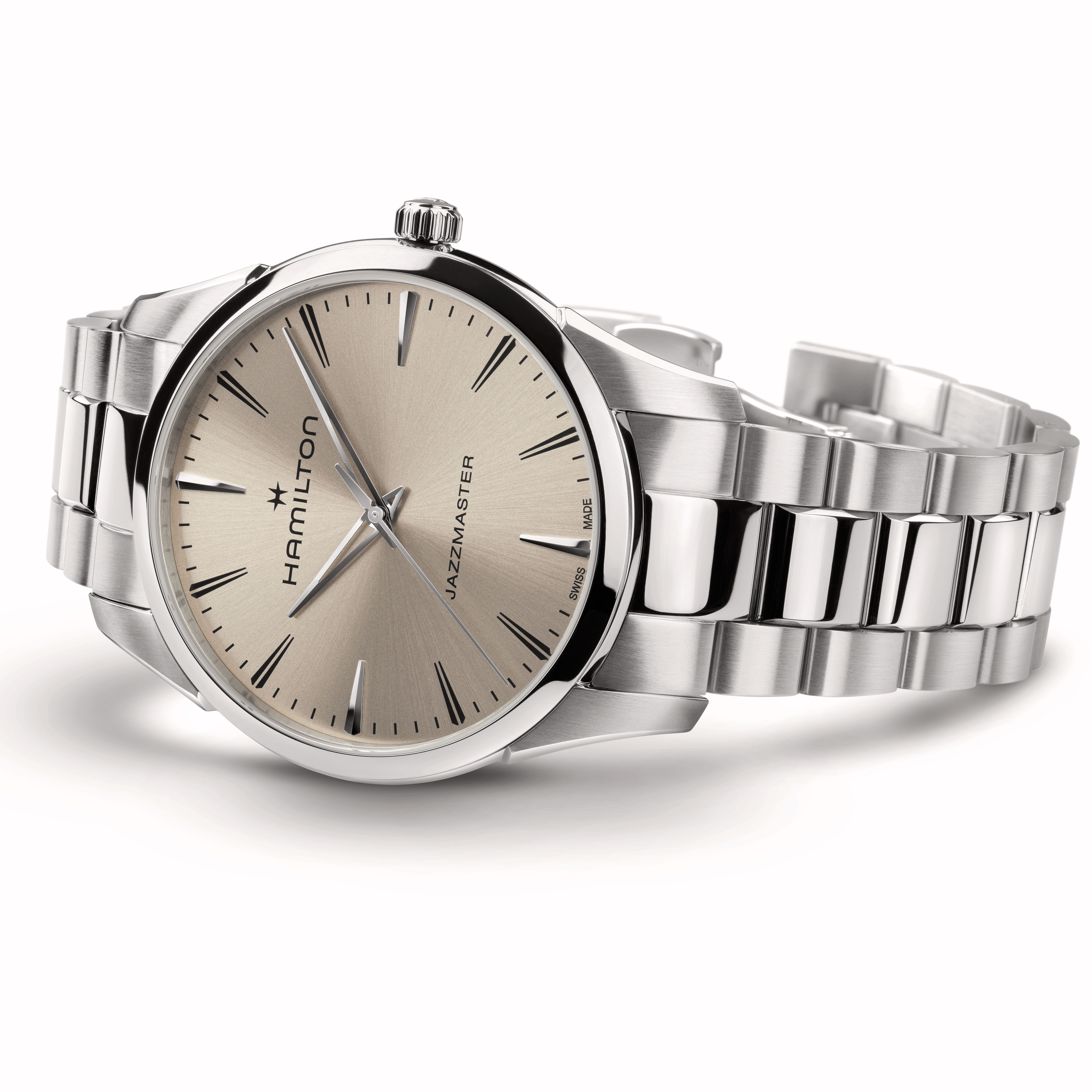 Hamilton Jazzmaster Quartz Beige Dial Watch, 40mm