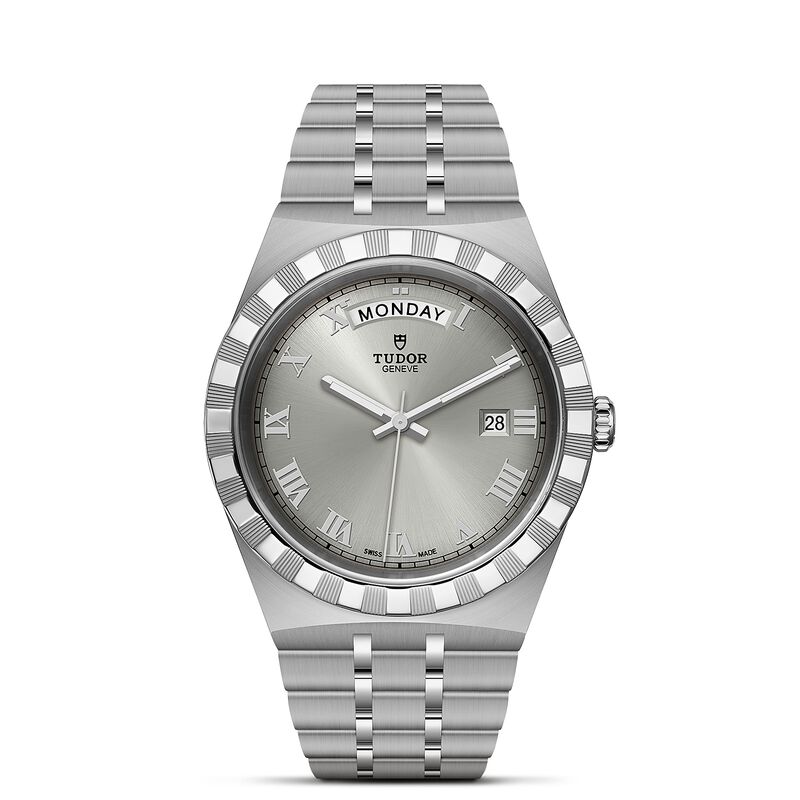 TUDOR Royal Watch Steel Case Silver Dial Steel Bracelet, 41mm image number 0