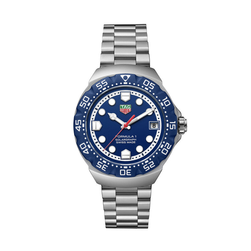 TAG Heuer Formula 1 Solargraph Blue Dial Watch, 38mm image number 0