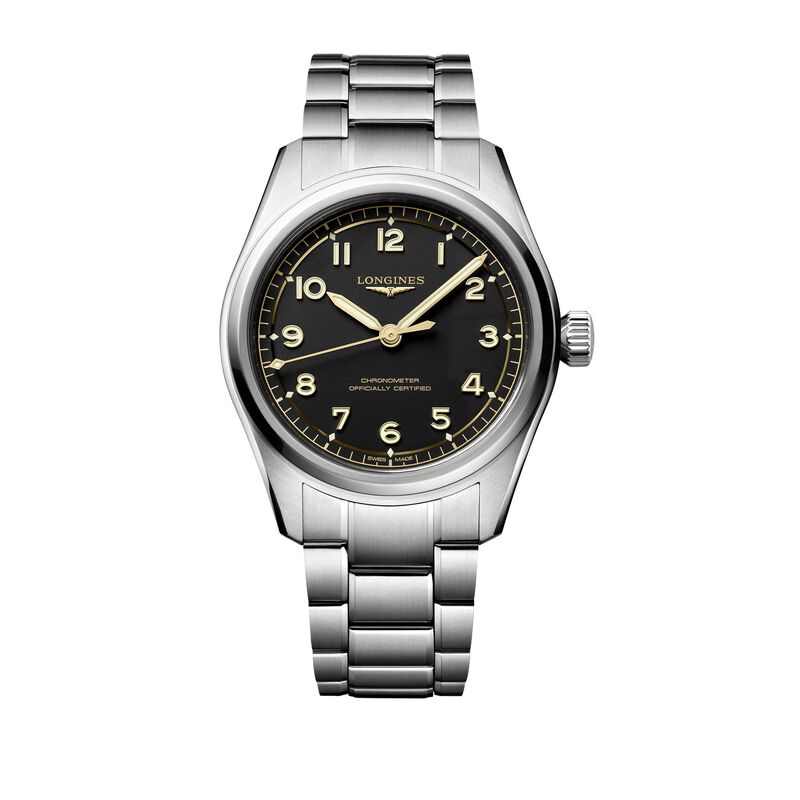 Longines Spirit Pilot Black Dial Watch, 39mm image number 0