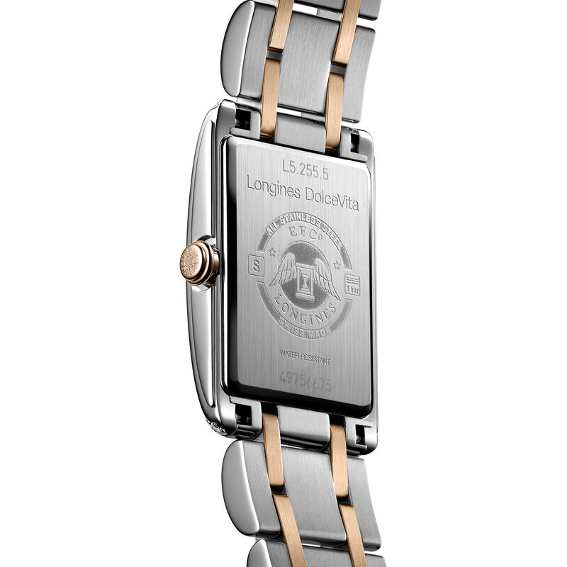 Longines Dolcevita Silver "flinqu&eacute;" Dial Watch, 20.8mm x 32mm image number 1