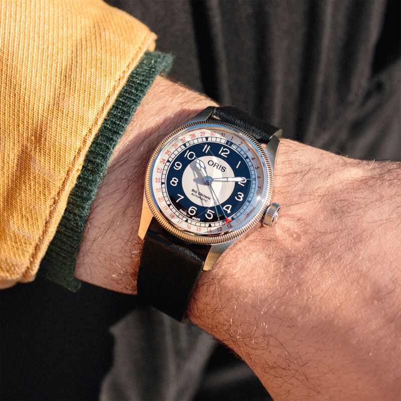 Oris Big Crown Pointer Date "BULLSEYE" Gray and Black Dial Watch, 38mm image number 4