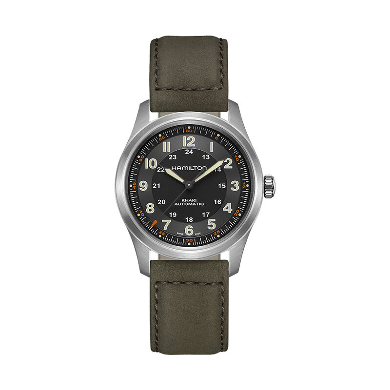 Hamilton Khaki Field Titanium Auto Black Dial Watch, 42mm image number 0
