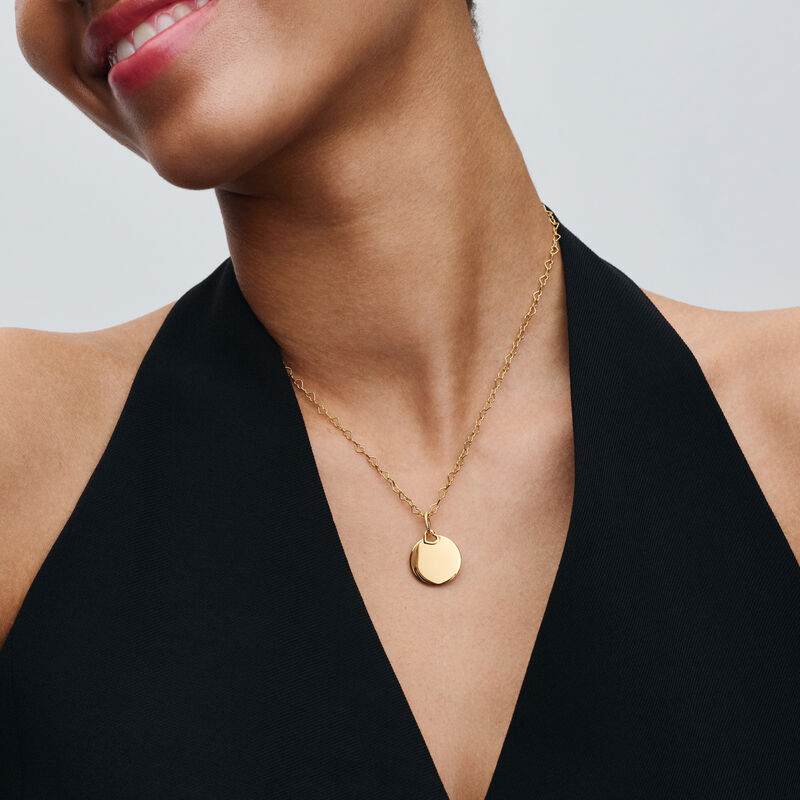 Pandora Engravable Round Tag Dangle Charm image number 3