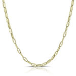 Toscano Polished Link Necklace 14K, 24"