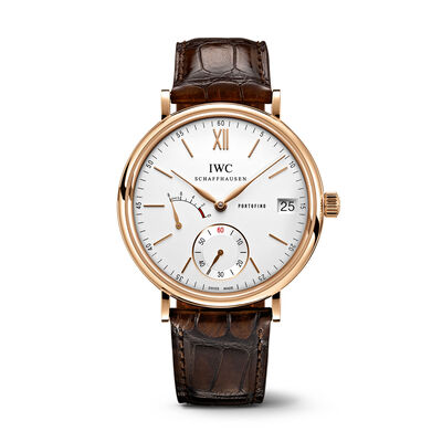 IWC Portofino Hand-Wound Eight Days White Dial Watch, 45mm