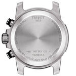 Tissot Supersport Chrono Black Dial Leather Steel Watch, 45.5mm